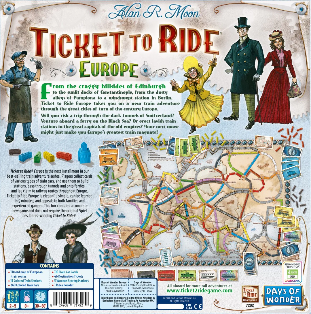 Ticket to Ride Europe Strategy Games - Image 3