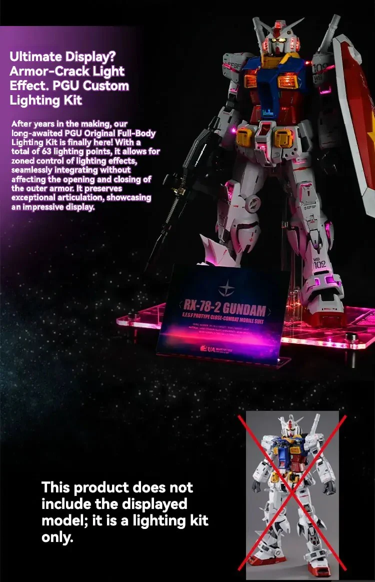 Unicorn & Art - Remote + LED Unit Only for PG 1/60 RX-78-2 GUNDAM - Image 8