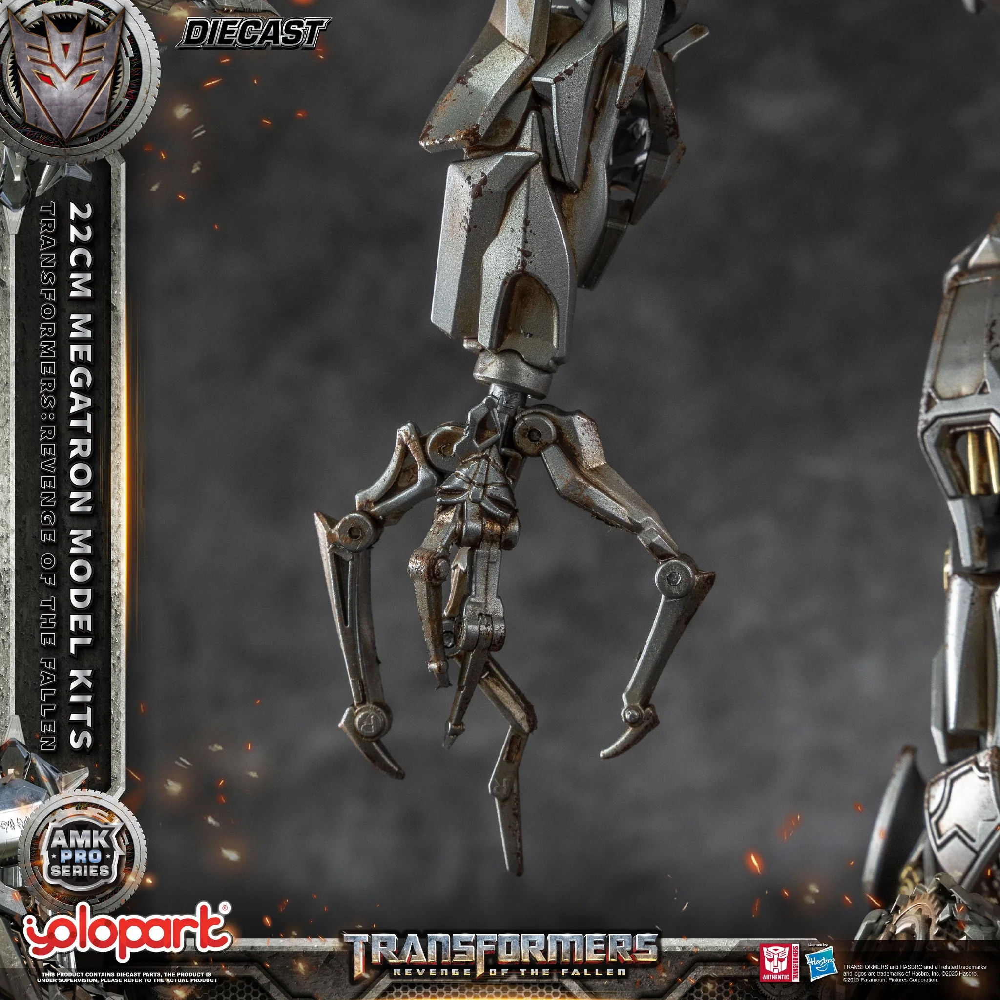YOLOPARK - Transformers Revenge of the Fallen AMK PRO Series 22cm Megatron Model Kits - Image 7
